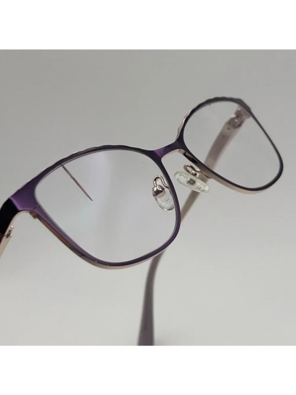 Ann Taylor ATP019 C02 Eyeglass Frames Luxury Petite Metal Purple Gold 48-16-130